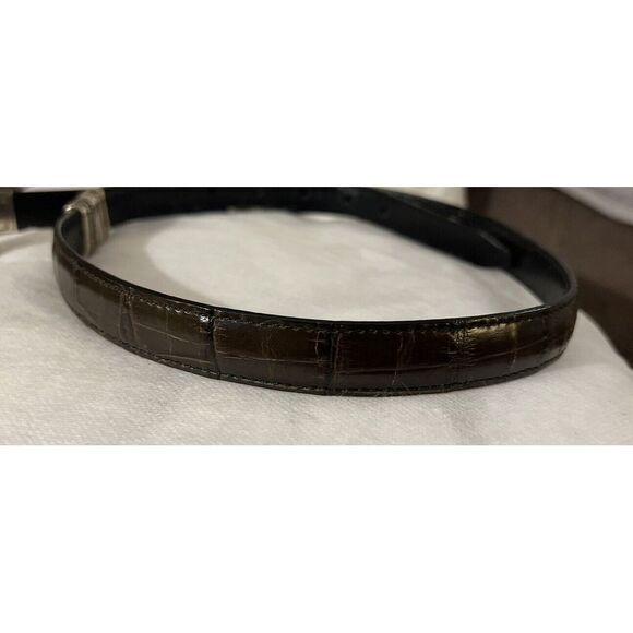 Brighton Two-Tone Black and‎ Brown Reversible Belt Size 32 Medium M 44003 - Picture 6 of 10